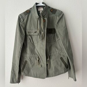 Banana Republic Heritage Women's Olive Green Military Utility Jacket
